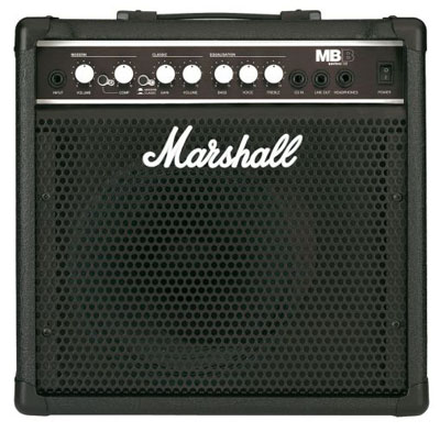 MARSHALL MB 15 Комбоусилитель для бас-гитары. *Мощность - 15 Ватт. *Динамик - 1х8