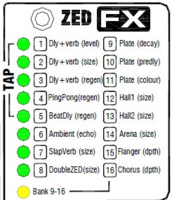 ZED-12FX эффекты
